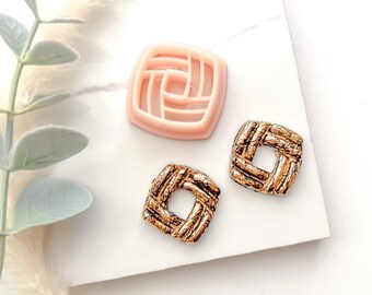 Vintage Button Stud Polymer Clay Cutter | Resin Earring Tool