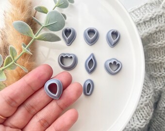 Flower Petal Polymer Clay Cutter for Earrings | Resin Clay Tool