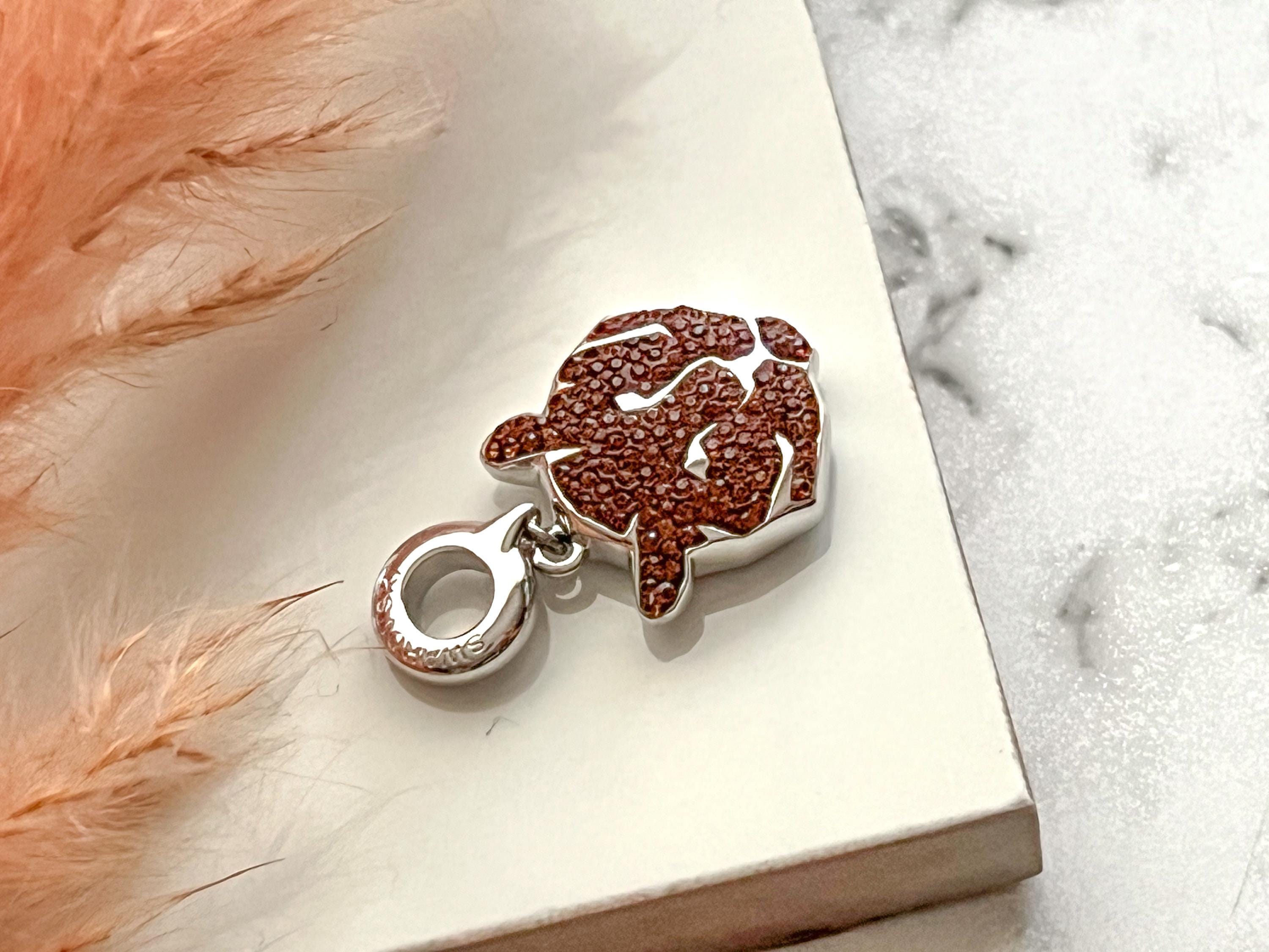 tigerさま❤️スワロフスキー Genuine Swarovski Tiger Pave Charm in Gold / Silver Setting