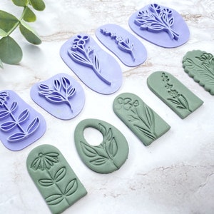 Floral Clay Embossing Stamp • Fondant Stamp • Cookie Embossing Stamp • FLORAL STAMP