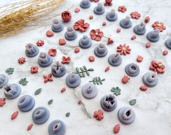 Flowers | Flower Petals Micro / Mini Assorted Shaped Polymer Clay Cutter • Clay Cutter • CS-MF