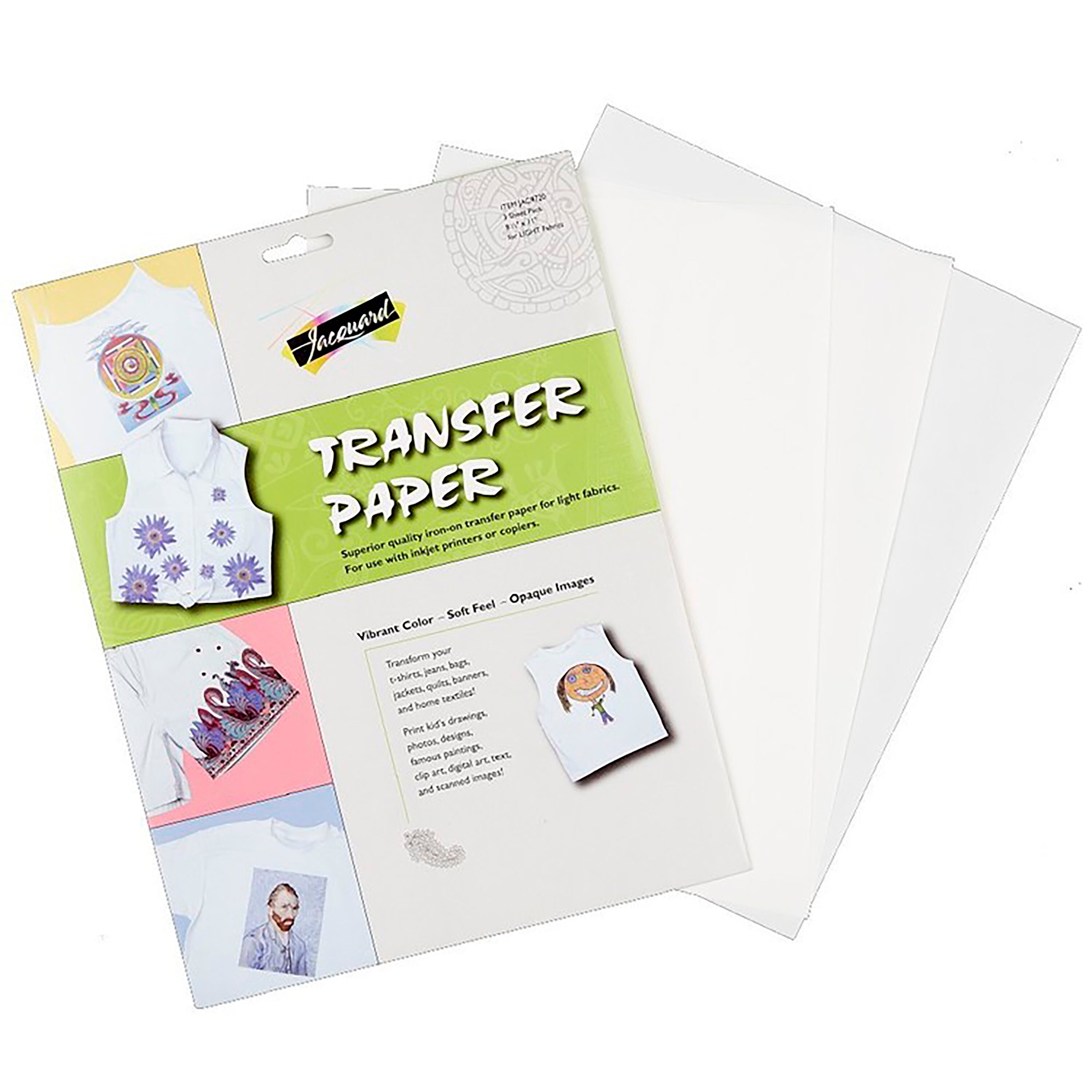 Jacquard Iron on Transfer Paper 8.5 X 11 3 Sheet Pack in Etsy Australia