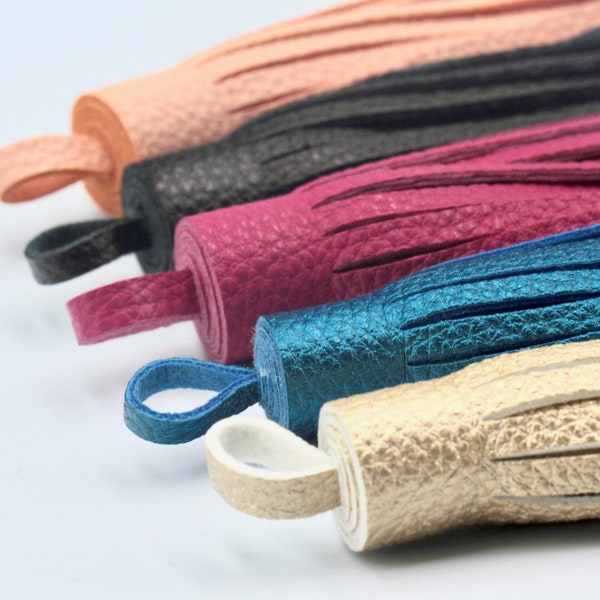 1pc, 100mm Pu Leather Tassel /tassel - Choose Your Colour