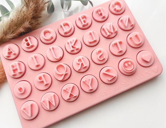 2 Tampons Alphabet Pour Argile Et Céramique - Lettres A-Z, A-z, Chiffres, Symboles, Pour Personnaliser Vos Créations
