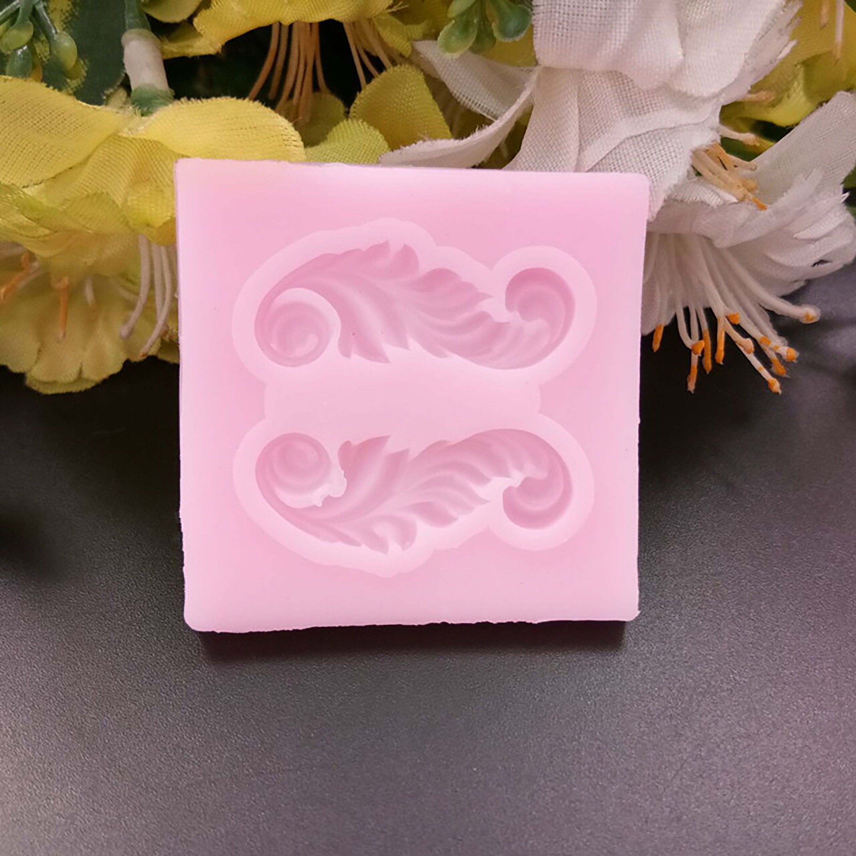 Silikonform Für Bilderrahmen-Kuchen-Deko | Vintage Barock-Stil | Für Fondant, Schokolade & Polymer-Ton | 2-teiliges Set