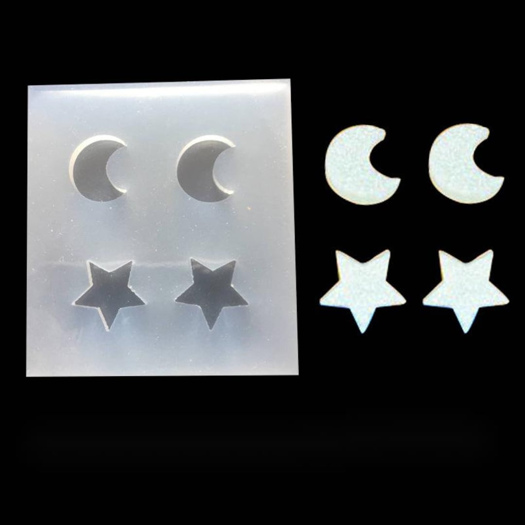 RELAND SUN Stampi In Silicone Per Gioielli – Forma Luna, Per Resina, Argilla, Cera, Sapone, Fai Da Te