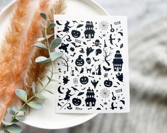 Halloween Print Water Transfer | Magic Transfer | Water Soluble Image Transfer for Polymer Clay