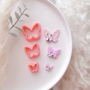 Easter Butterfly Shape Collection Polymer Clay  Cutter • Fondant Cutter • Cookie Cutter