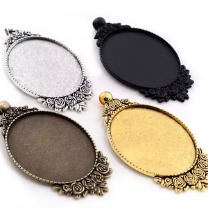 1pc, 30x40mm, Ajustes de Big Cabochon - Elige tu color