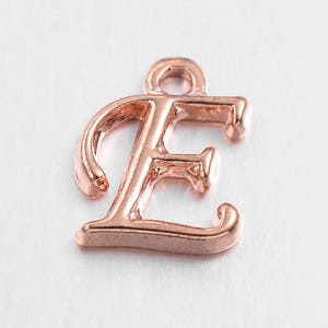 1pc / 2 Pcs / 1 Set, 1217x415x2mm, Rose Gold Plated Alloy Alphabet / Letter Pendant / Charm image 2