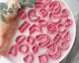 Polymer Clay Cutter Set • Charms, Fondant & Cookie Shapes