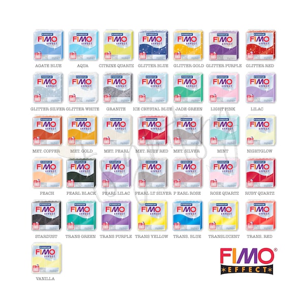 Staedler FIMO Effect 57 g (2 oz) d’argile polymère - Choisissez votre couleur
