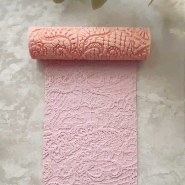 Lace  Print Texture Roller •  Polymer Clay Roller • Clay Roller • CR1001