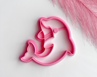 Dolphin Trinket Dish Cutter | Trinket Dish Clay Cutter | Coaster Polymer Clay Cutter