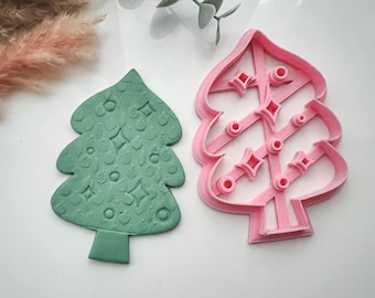 Christmas Tree Trinket Dish Cutter | Trinket Dish Clay Cutter | Coaster Polymer Clay Cutter