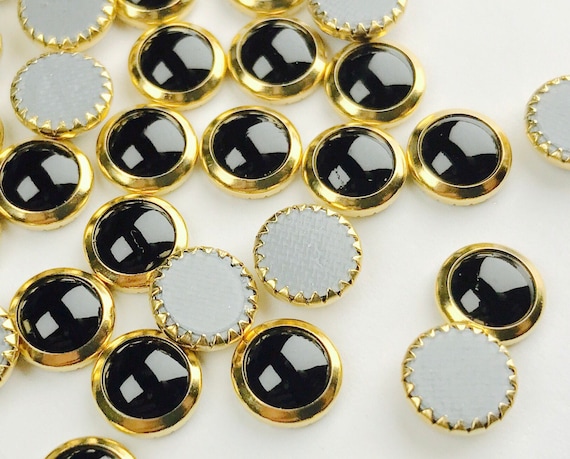 5pcs, Genuine Swarovski 2080/H Framed Cabochon Flatback