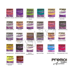 Premo Sculpey Accents 2oz (57g) Polymer Clay - Choose your colour