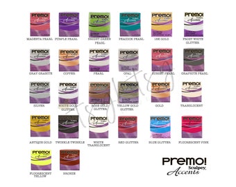 Premo Sculpey Accents 2oz (57g) Polymer Clay - Choose your colour