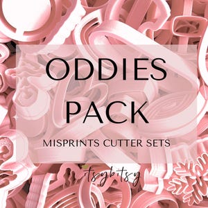 Oddies Clay Cutter Box | Second Chance Ausstechform Box - Box gefüllt mit 10 gemischten Fehldrucken Ausstechformen