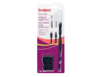 Herramienta para arcilla 5 en 1 Sculpey®, color negro