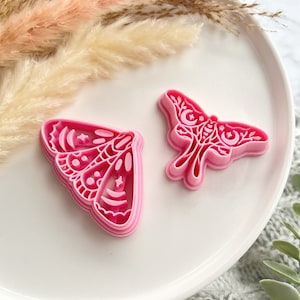Moth Shape Mystical Boho Collection Polymer Clay Cutter • Fondant Cutter • Cookie Cutter