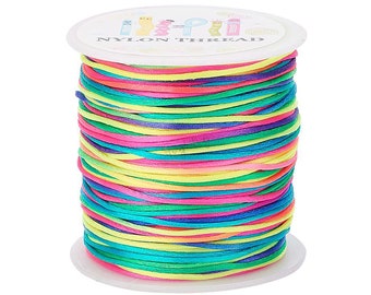 10 meters, 1mm Nylon Thread Cords - Choose your colour