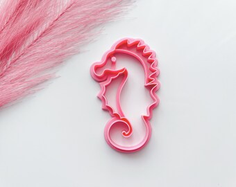 Seahorse Trinket Dish Cutter | Trinket Dish Clay Cutter | Coaster Polymer Clay Cutter