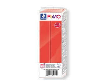 Grande 1lb (454g) FIMO SOFT arcilla polimérica en rojo indio