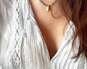 Gold vermeil pendant necklace