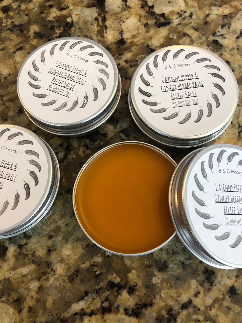 Cayenne Pepper Ginger Salve Pain Relief Herbal Salve Pain Etsy