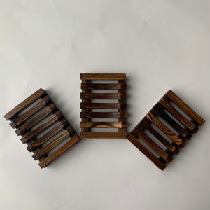 Jabonera de madera - Jabonera - Para mantener el jabón hecho a mano seco y duradero imagen 5