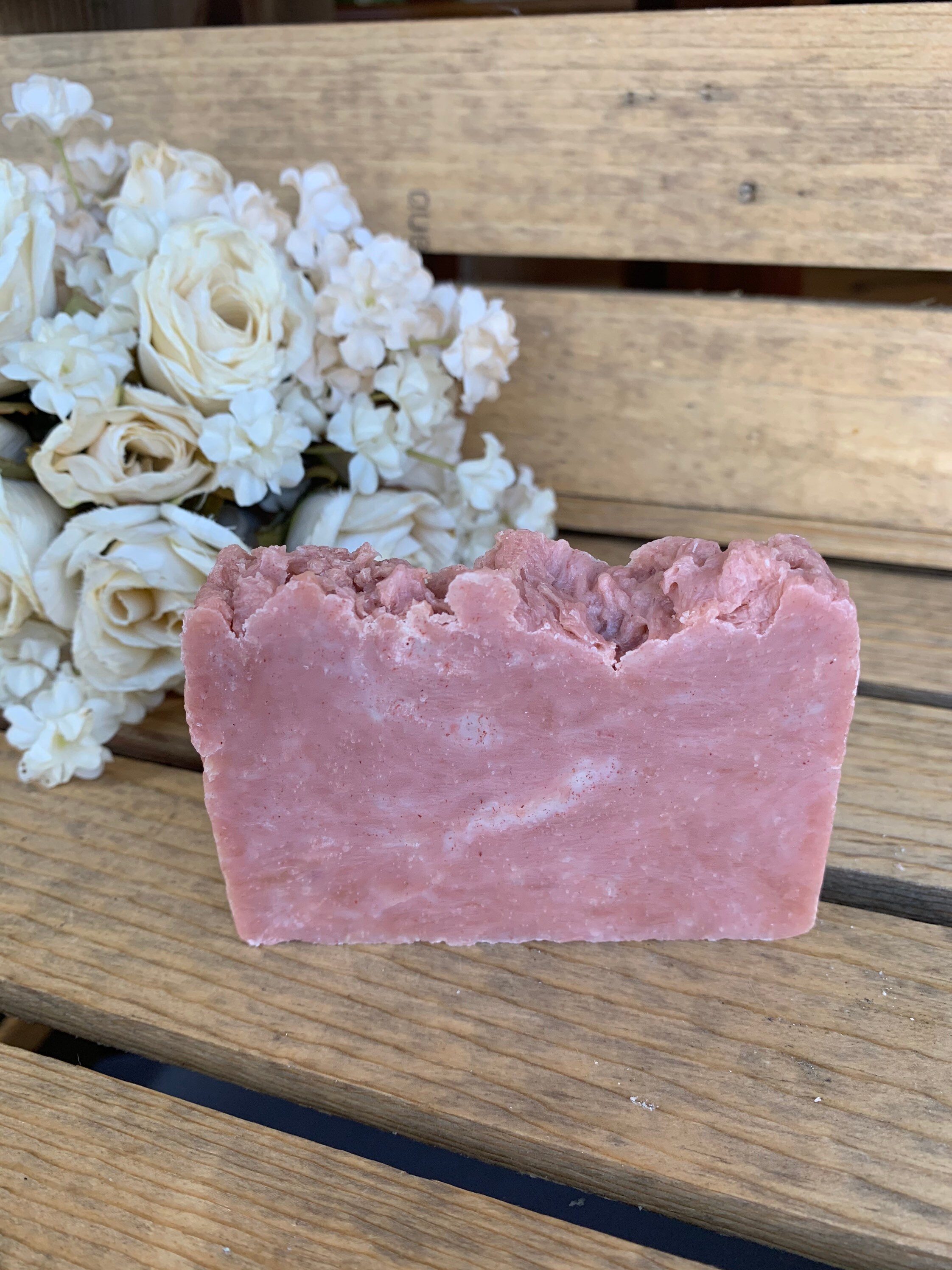 Rose Bar Soap Rose Moisturizing Bar Soap Valentine Soap Etsy México