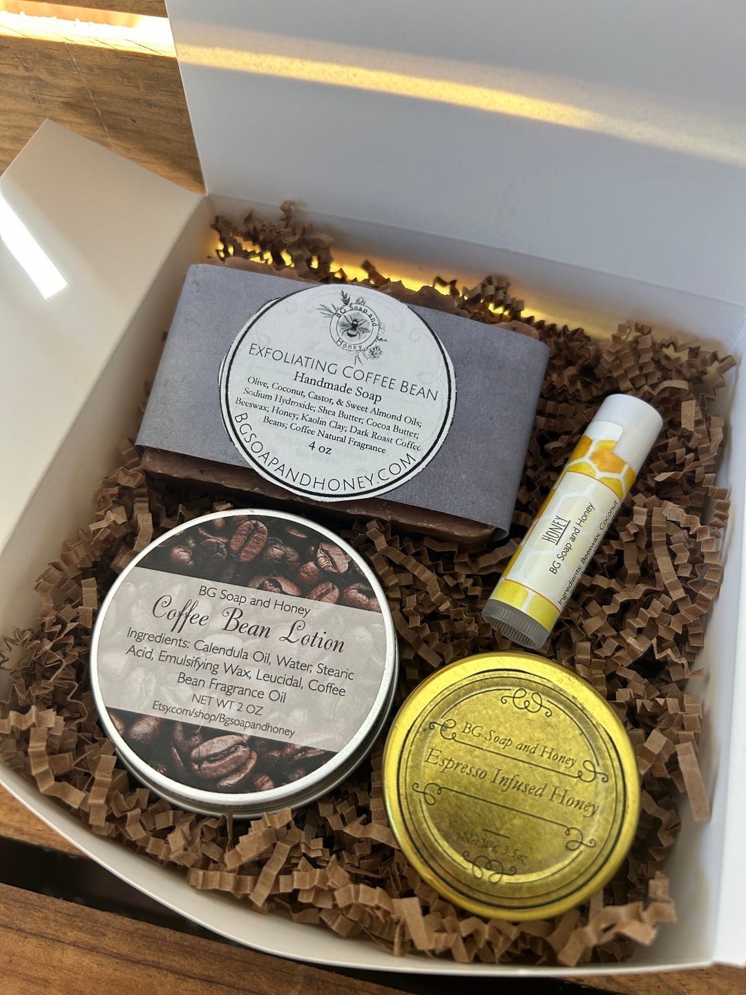 Coffee Lover Gift Set Coffee Bean Gift Box Etsy