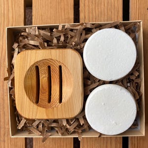 Shower Steamer Gift Box- two shower steamers, shower steamer tray