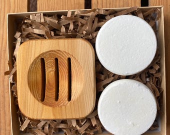 Shower Steamer Gift Box- two shower steamers, shower steamer tray