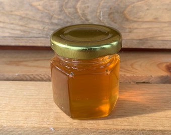 Mini 2 oz Hexagon Honey Jar