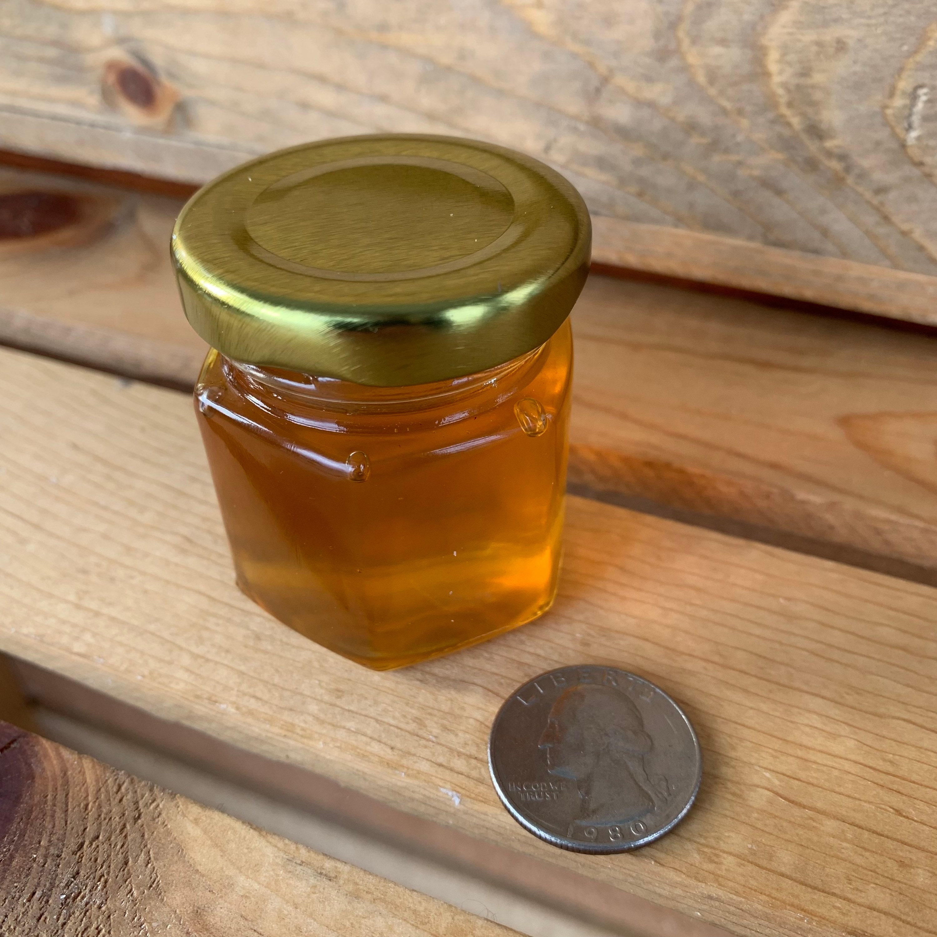 Mini 2 Oz Hexagon Honey Jar Etsy
