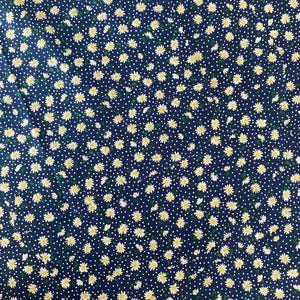 blue background/ daisy