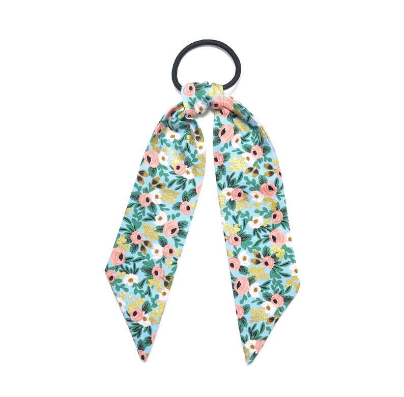 Rifle Paper Co Garden Party Fabric Pony Tail Scarf