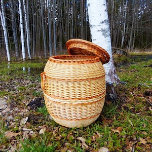 Laundry Hamper, Wicker Hamper, Wicker Basket, Willow Basket, Toy Storage Basket, Willow Storage Bin, Rustic Decor, Storage Basket, Hamper