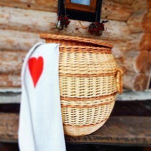 Laundry Hamper, Wicker Hamper, Wicker Basket, Willow Basket, Toy Storage Basket, Willow Storage Bin, Rustic Decor, Storage Basket, Hamper