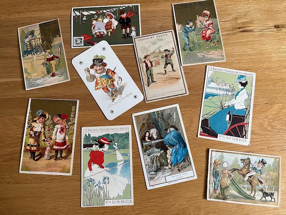 Collection Of Original Vintage Victorian/Edwardian Trade Advertising Cards.