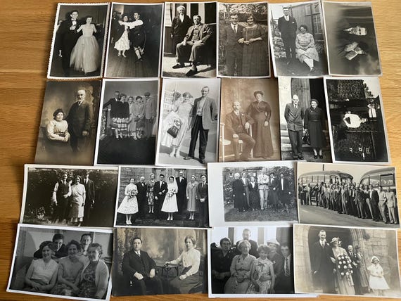 Collection Of 20 Vintage Real Photo Postcards With A People Theme.