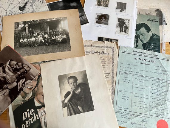 Collection Of Ephemera Relating To German Family 1939/40s.