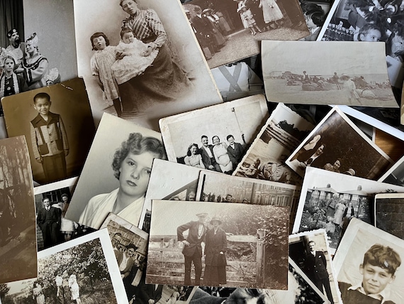 Collection Of 30 Vintage Photographs With A People Theme.