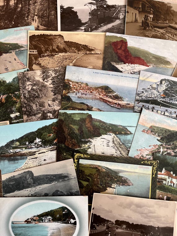 Collection Of 20 Early Coastal & Rural Scene Postcards.