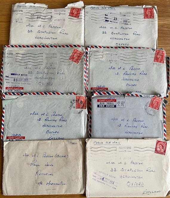 Vintage Early 1950s Love Letters From Military Man To Sweetheart Collection.