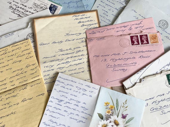 Collection Of Vintage 1970/80s Letters.