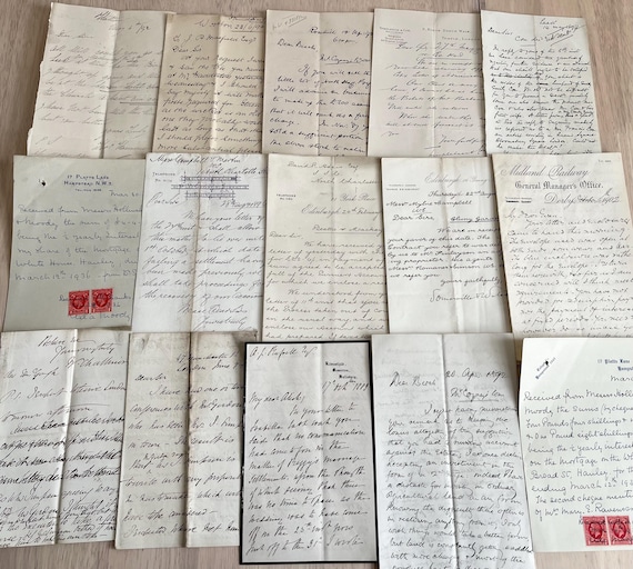 Collection Of 15 Victorian And Later Handwritten Letters, Original Letters From Vault Crearance.