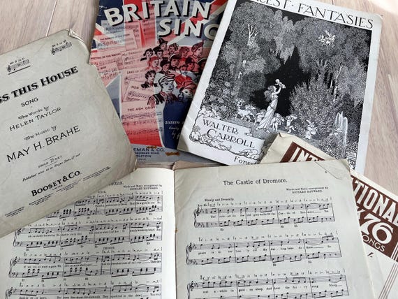 Vintage Sheet Music Collection.